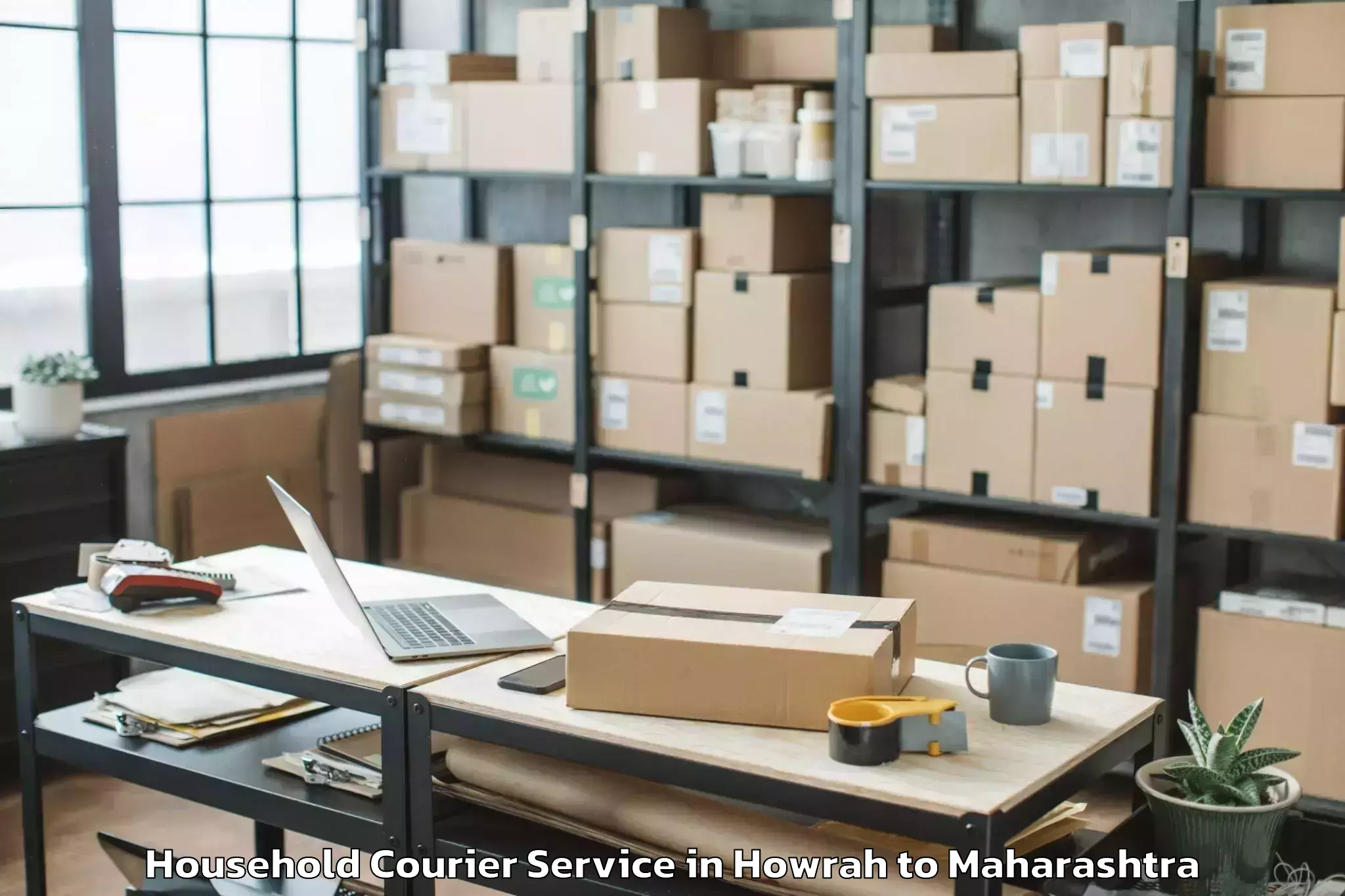 Top Howrah to Seawoods Grand Central Mall Household Courier Available